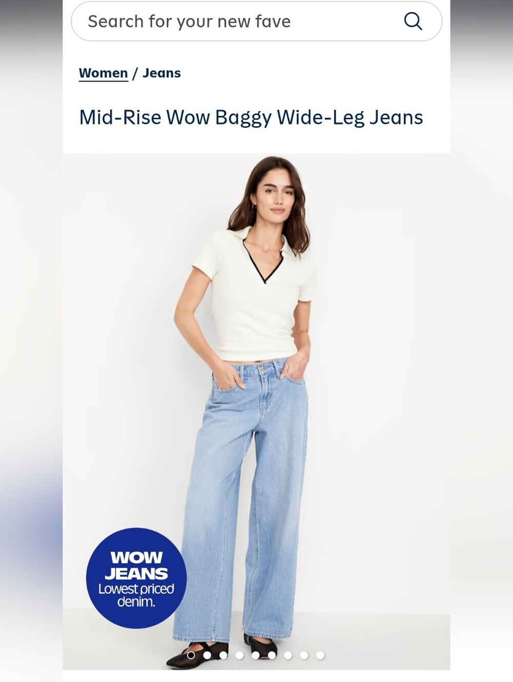 Old Navy Mid-Rise Baggy Wide-Leg Jeans